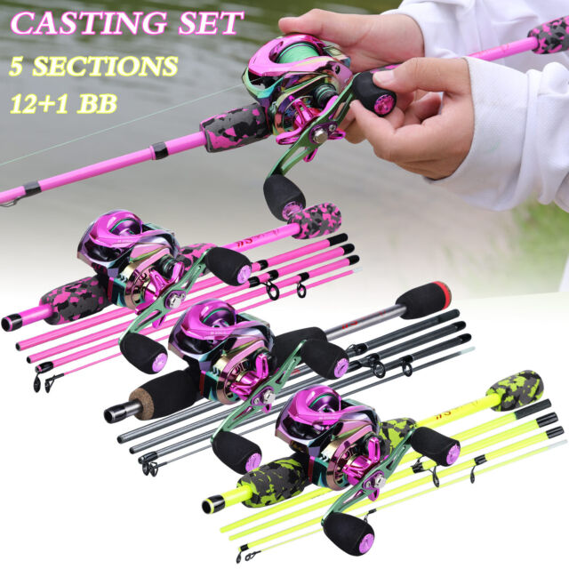 Sougayilang Fishing Reel And Rod Set 1.82.1M 6 Section Rod And 5.2
