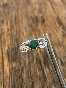 Vintage Sterlingsilber Malachit Ring Größe 6,75 signiert - Bild 1 von 7
