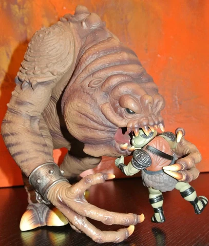 1998 Kenner Star Wars POTF2  Jabbas Rancor & Gamorrean Original Cover