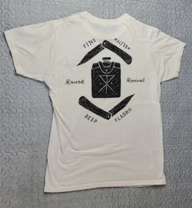 Roark Revival White Knives Flasks Premium Tee Shirt Men's Size Small - Picture 1 of 6