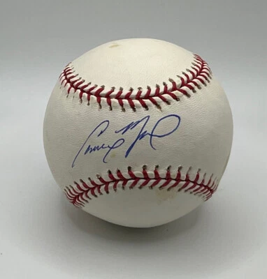 Cameron Maybin Signed Rawlings Baseball OMLB MLB Hologram COA - Image 1 of 2