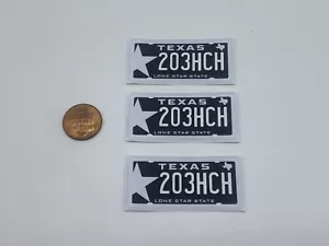 Decalcomanie targa Texas Lone Star State scala 1/5 per veicoli R/C - Foto 1 di 2