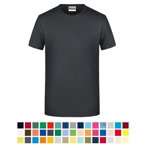 Men's Basic-T, Herren T-Shirt in klassischer Form, 100% gekämmte BIO-Baumwolle - Bild 1 von 93