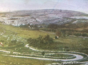 Corkscrew Hill Lisdonvarna Irish Postcard Vintage 1905 Burren Co Clare Ireland - Picture 1 of 3