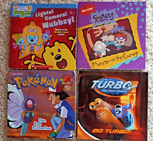 Pokemon  Bye Bye Butterfree  Rugrats Monster Turbo Racing Wubbzy Lights lot of 4