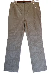 Vanilia Gr. 46N Jacky Becky italienischer Stoff Damen grau gerades Bein Hose - Bild 1 von 9
