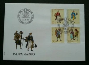 [SJ] Switzerland Traditional Trade Pro Patria 1990 Uniform Business Job (FDC) - Picture 1 of 5