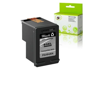 Kompatybilny z atramentem HP 1PK czarny 63XL 63-XL Officejet 3831 4650 All-in-One - Zdjęcie 1 z 24