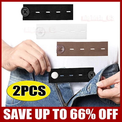 Waist Band Extender Button Trouser Suit Jeans Expander Maternity Skirt Expander - Image 1 of 4