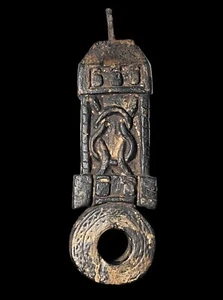 Rare Antique Nepal Carved Wooden Ghurra #Churn #Butter - Picture 1 of 6