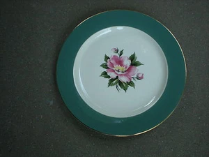 Plato de cena verde 10" International China Co Empire - Imagen 1 de 5