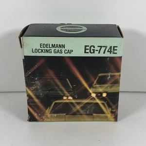 Edelmann Vintage Locking Gas Cap Automotive EG-774E New In Box With Keys Nos - Picture 1 of 8