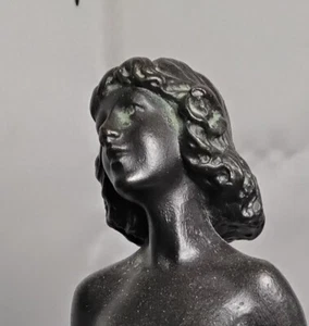 Bronze Statue By joe. Descomps " LISETTE" french Susse Freres Art Deco - Picture 1 of 7