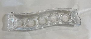Villeroy & Boch Kristall 5-teiliger Kerzenhalter gewelltes Design 12 Zoll - Bild 1 von 5