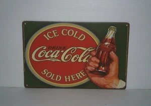CCRMS25 Coca - Cola Metal Sign 20 cm H X 30 cm W New - Picture 1 of 2