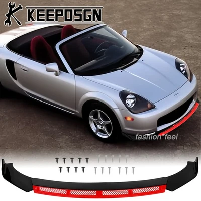 Kit de piezas de carrocería de alerón divisor de labios parachoques delantero para Toyota MR2 GT Turbo Spyder Foto 1 de 4