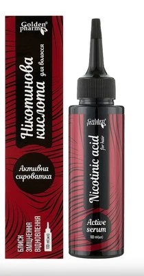 GOLDEN PHARM Nicotine Acid Serum For Hair 100ml