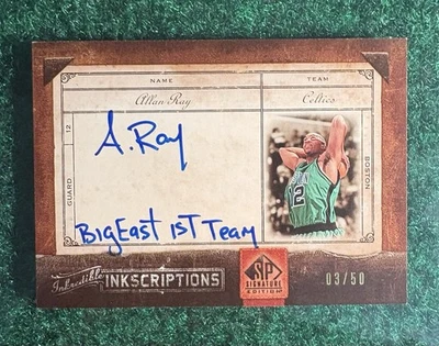 2006-07 SP Signature Edition - Inkredible Inkscriptions Allan Ray #INK-AR /50 - Image 1 of 2