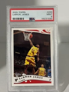 2005-06 TOPPS LEBRON JAMES #200 PSA 9 MINT CLEVELAND CAVALIERS SHIPS SAME DAY - Picture 1 of 6