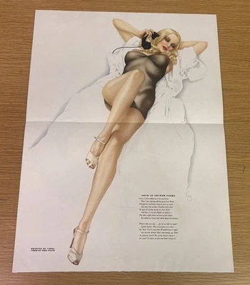 Original 1940s Varga Esquire Girl Pinup Gatefold AMOR À SEGUNDA VISTA - Imagem 1 de 4