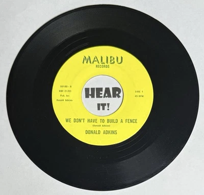 Crude Private TX Hillbilly Hick Bopper 45 DONALD ADKINS You Don't MALIBU obscure - Image 1 of 4