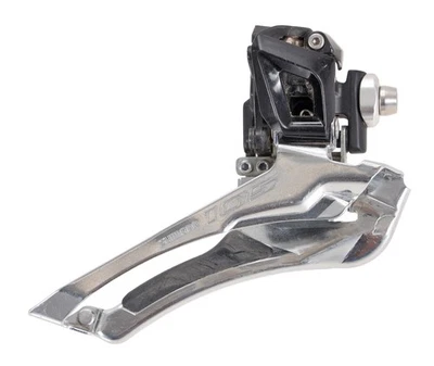 Shimano 105 FD-5801 2 x 11 Speed Road Bike Front Derailleur Braze-On Dual Pull - Image 1 of 4
