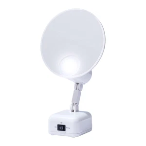 Luz de espejo de aumento de supervisión 15X, blanco paloma - Imagen 1 de 12