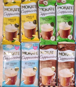 20 sobres Mezcla Mokate Cappuccino NUEZ DE VAINILLA Sabor Chocolate Café Polonia - Imagen 1 de 2