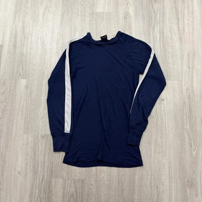 Camisa Térmica Vintage Doble Plegable Para Hombre Mediana Azul Blanco Rayas Años 90 Hecha en EE. UU.   Foto 1 de 4