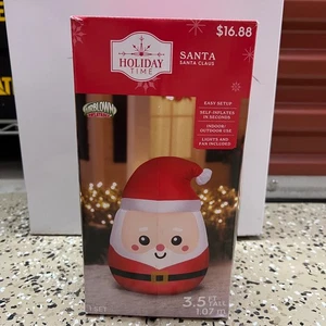 Holiday Time Santa Claus 3.5 Ft Tall Christmas Airblown Inflatable Brand New - Picture 1 of 3