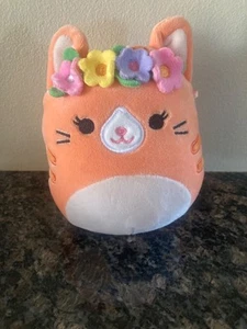 Squishmallow Gigi Tabby Cat with Flower Crown 5" Easter 2024 Limited Edition - Picture 1 of 7