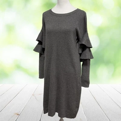 ROMEO JULIET COUTURE Vestido Suéter Mujer Manga Mediana Volantes Pullover Tejido Foto 1 de 4