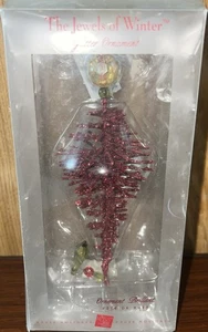 RUSS - "THE JEWELS OF WINTER" GLITZER ORNAMENT - mit BOX - CA. 9 1/4" HOCH (AE5M) - Bild 1 von 8