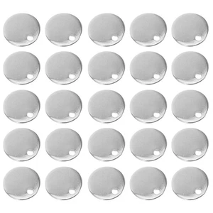 100 Pcs Stainless Steel Disc Jewelry Engraving Blanks Tags Stamping Charm - Picture 1 of 12