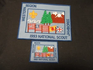 Parches contingentes traseros y de bolsillo National Jamboree Western Region 1993 OBY - Imagen 1 de 1
