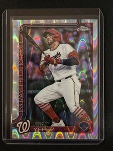 🔥Juan Yepez 2025 Topps Chrome #16 RayWave  Refractor SP Nationals - Picture 1 of 2