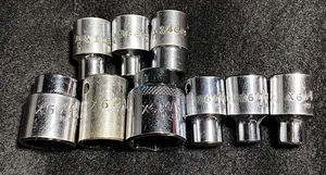 Mac Tools X6 3/8" Drive 6-Point 9PC Chrome Shallow Socket Set (READ DESCRIPTION) - Picture 1 of 12