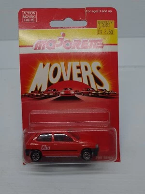 Vintage MAJORETTE Series 200 #270 RENAULT CLIO Red New On Card Die-Cast Model - Image 1 of 4