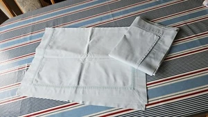 PAIR OF "LINEA" HOUSE OF FRASER OXFORD PILLOW SLIPS ...... USED & V.G.C - Picture 1 of 5