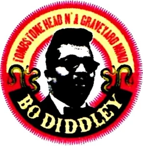 Bo Diddley 3" Fridge Magnet Rock n Roll legend Pop r'n'b Blues McDaniel guitar - Imagen 1 de 2