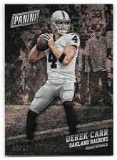 2017 Panini Black Friday Rapture Parallel #20 Derek Carr #07/10