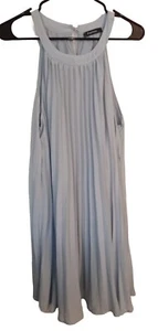 Baby Blue Youth Flowing Fashion Cocktail Short Dress - Picture 1 of 8