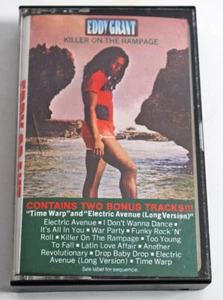 Eddy Grant Killer On The Rampage Electric Avenue 1982 CBS Cassette Tape - Foto 1 di 3