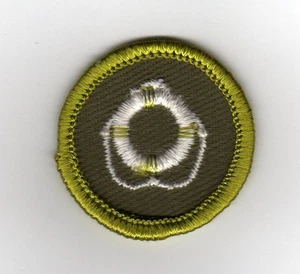 Lebensrettendes Verdienstabzeichen, Typ F Rollrand Khaki Twill (1961-68), neuwertig! - Bild 1 von 1