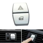 2*car Warning Lamp Chrome Abs Shift Knobs Decor Cover For Bmw 5 Series F10 Parts