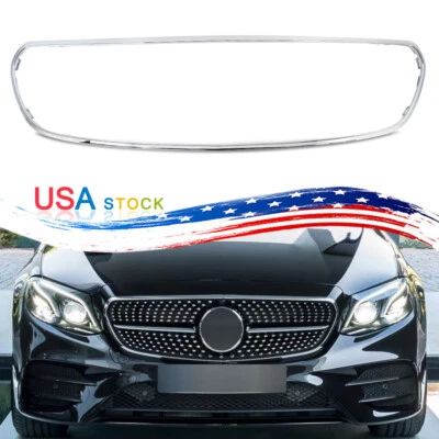 For 2016-2019 Mercedes-Benz W213 E300 E400 E450 Front Grill Grille Surround Trim Foto 1 de 4