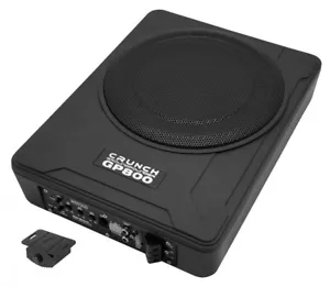 Crunch GP800v2 Aktiv Active Subwoofer Untersitz flach mit Verstärker Endstufe - Bild 1 von 3