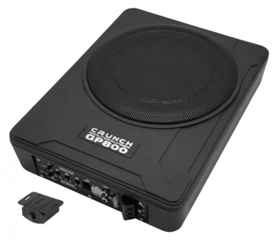 Crunch GP800v2 Active Subwoofer under-Seat Flat With Amplifier Final Stage - Image 1 of 3