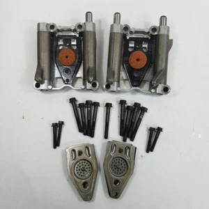 Pair Harley Davidson 17593-99 Twin Cam Rocker Arm Plates Bushings Breathers OEM - Picture 1 of 9