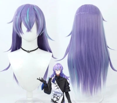 Peluca Larga Cosplay Anime Hoshirube Sho Resistente al Calor Cabello Fiesta Cómic Arco Iris Foto 1 de 4